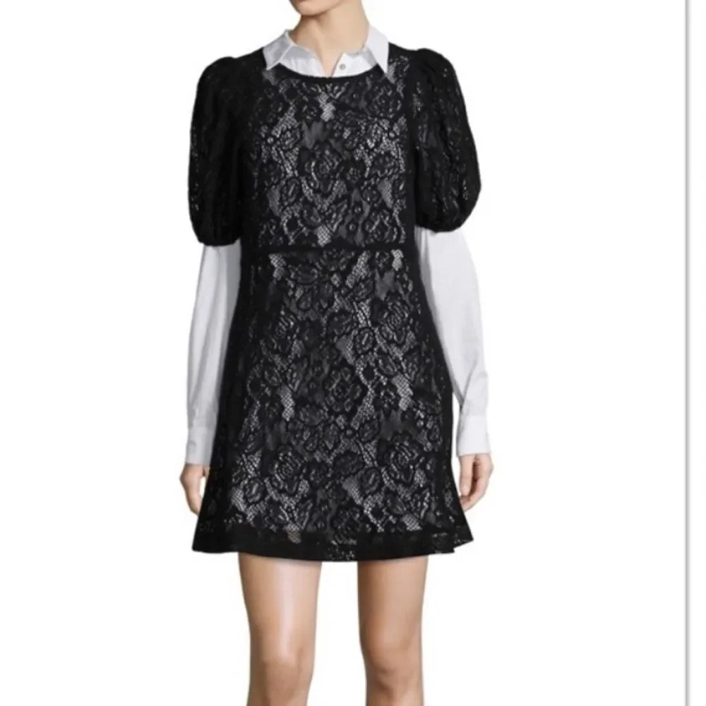 NWT Free People Pretty Princess Lace Overlay Dress